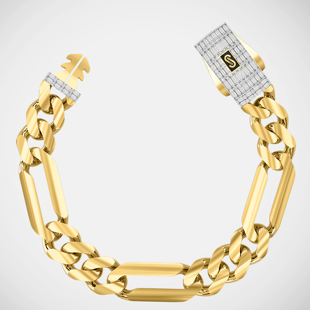 ブレスレット　AVALANCHE 10K MONACO CHAIN